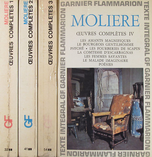 Molire - Oeuvres compltes de Molire I-IV.