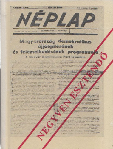 Negyven esztend� (minik�nyv) (sz�mozott)