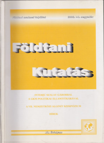 Fldtani kutats 2003/1-4. (Teljes vfolyam, lapszmonknt)