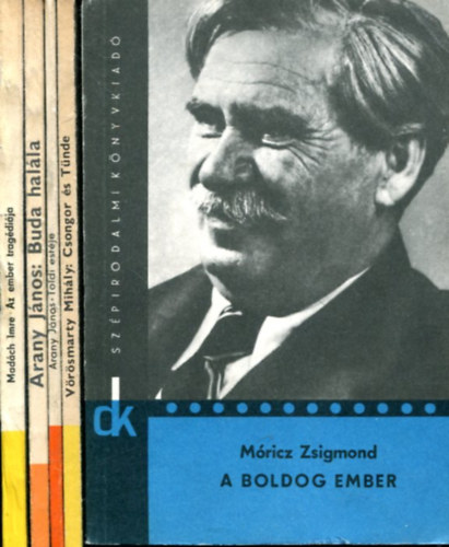 M�ricz Zsigmond - V�r�smarty Mih�ly - Arany J�nos - Mad�ch Imre - 5 db Di�kk�nyvt�r k�tet