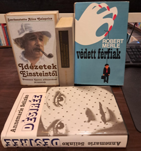 Ernest Hemingway, Annemarie Selinko, Robert Merle - 4 db sz�pirodalmi K�NYVMENT� AJ�NLAT: V�ndor�nnep /Tavaszi zuhatag /Az �t�dik hadoszlop /Cikkek, vallom�sok + D�sir�e + Id�zetek Einsteint�l + V�dett f�rfiak