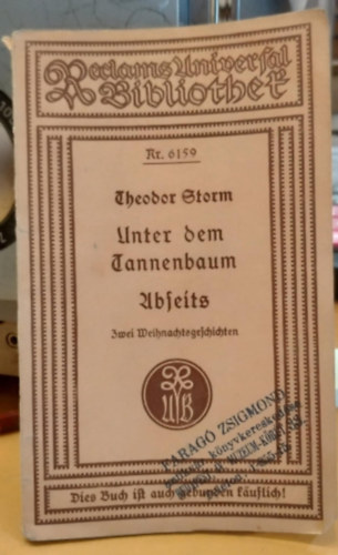 Theodor Storm - Unter dem Weihnachtsbaum