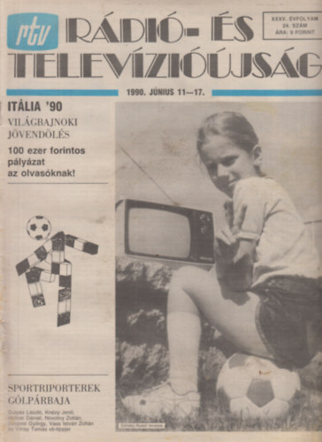 Ndor Tams  (fszerk.) - Rtv (Rdi- s televzijsg) 24. szm, XXXV. vf. 1990. jnius 11-17.