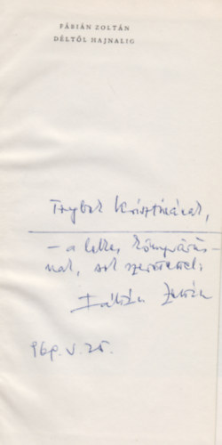 Fábián Zoltán - DÉltől hajnalig