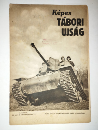 K�PES T�BORI UJS�G II. �vfolyam 38. sz�m - 1943 szeptember 17.