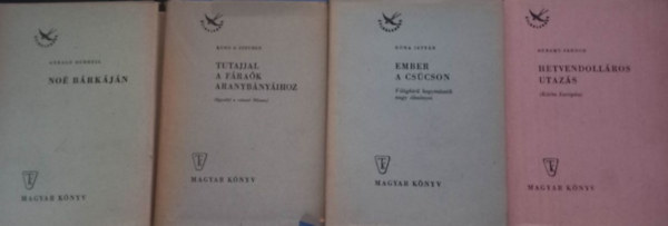 Útikaladnok könyvcsomag (4 darab) Noé bárkája, Tutajjal a fáraók aranybányáihoz, Ember a csúcson, Hetvendolláros utazás