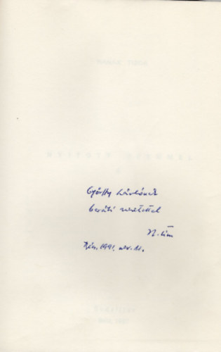 Han�k Tibor - Nyitott szemmel I.- dedik�lt