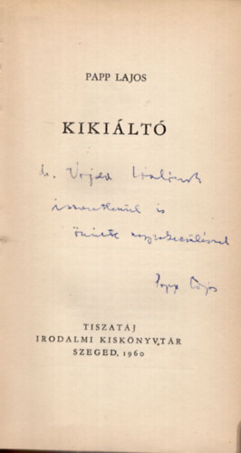 Papp Lajos - Kiki�lt�- versek