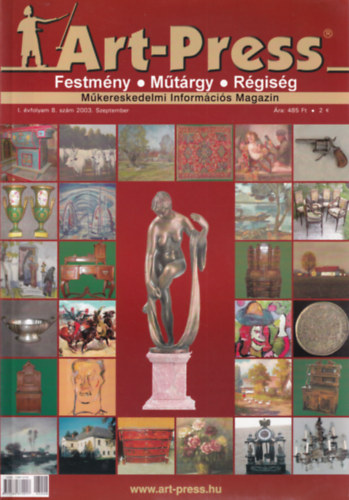 K�lv�ri J�zsef - 4 db Art-Press M�kereskedelmi Inform�ci�s Magazin: 2003/8-11. sz�mok