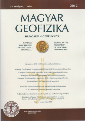 Magyar geofizika 2012/1-4. Teljes vfolyam