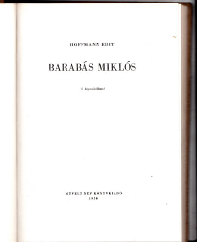 Hoffmann Edit - Barab�s Mikl�s