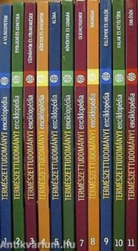 Természettudományi enciklopédia 1-11. (Metro Könyvtár) (nem teljes sorozat)