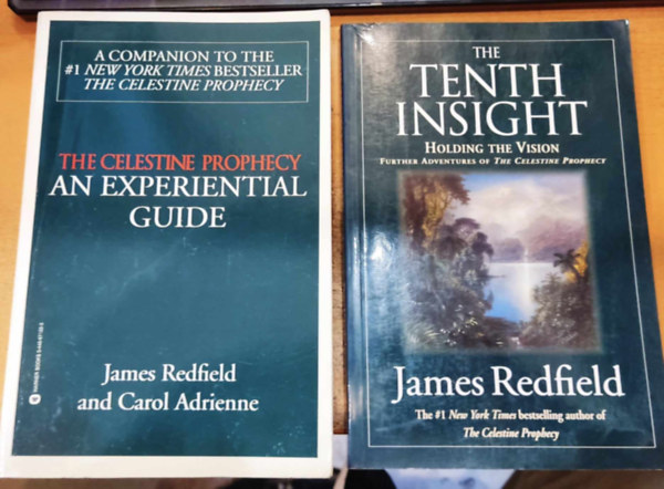 Carol Adrienne James Redfield - 2 db The Celestine Prophecy: An Experiential Guide + The Tenth Insight: Holding the Vision: Further Adventures of The Celestine Prophecy