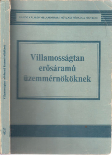 Bakos Istvn; Balcz Zoltn - Villamossgtan ersram zemmrnkknek