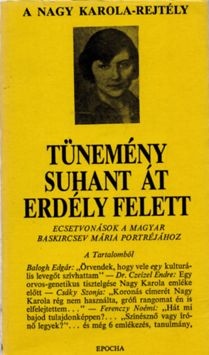 Erd�lyi Lili / Ada szerk. - T�nem�ny suhan �t Erd�ly felett