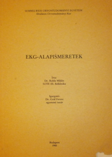 Dr.Rohla Mikl�s - Ekg-alapismeretek