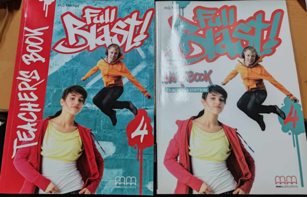 H. Q. Mitchell - Full Blast! 4: Workbook (Teacher's Edition) + Teacher's Book (2 ktet)
