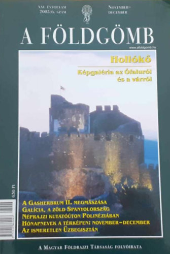 A Fldgmb (A Magyar Fldrajzi Trsasg folyirata) 2003/6