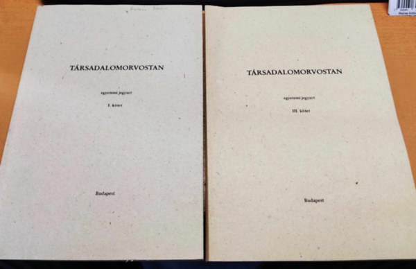 Dr. Dr. Simon Tams Aczl Gyrgy - Trsadalomorvostan I. ktet + III. ktet (2 ktet)