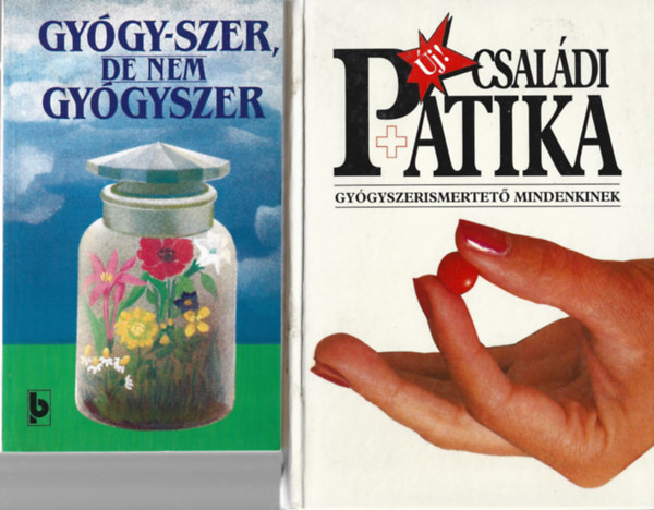 2 db knyv, Gygy-szer, de nem gygyszer, j csasldi patika
