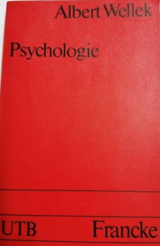 Albert Wellek - Psychologie