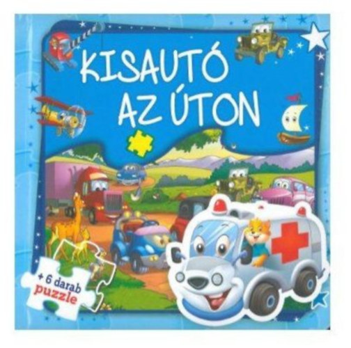 Kisautó az úton +6 darab puzzle
