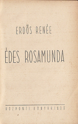 Erds Rene - des Rosamunda