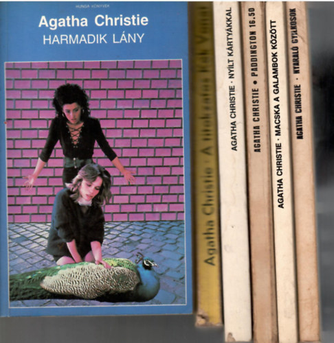 Agatha Christie - 8 db Agatha Christie knyv: Harmadik lny + Nylt krtykkal + Nyaral gyilkosok + Macska a galambok kztt + Paddington 16.50 + A titokzatos kk vonat + Temetni veszlyes +McGinty halott