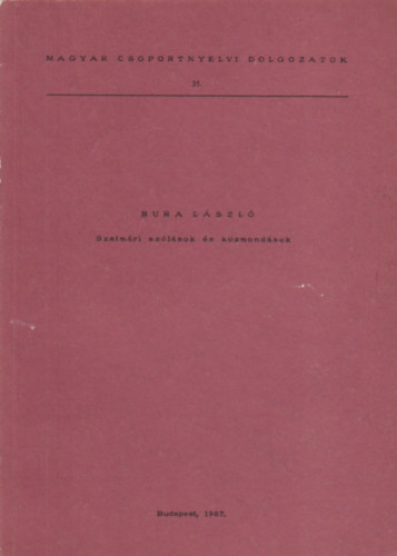 Bura L�szl� - Szatm�ri sz�l�sok �s k�zmond�sok