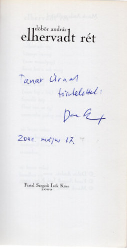 D�b�r Andr�s - Elhervadt r�t- dedik�lt