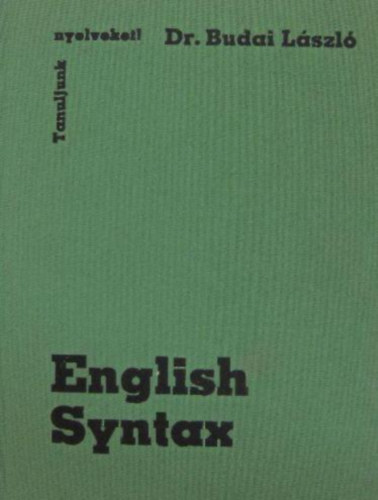 Dr. Budai Lszl - English syntax
