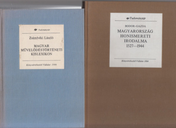 2 db magyar mveldstrtnet: Magyar mveldstrtneti kislexikon + Magyarorszg honismereti irodalma 1527-1944