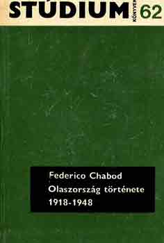 Federico Chabod - Olaszország története 1918-1948