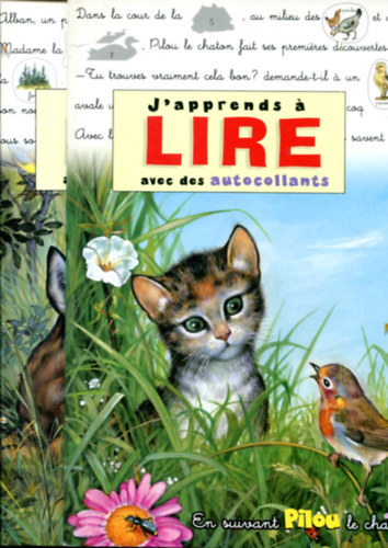 Pierre Couronne  (illusztr�ci�) - J' apprends a LIRE avec des autocollants - 2 db