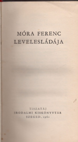 M�ra Ferenc levelesl�d�ja