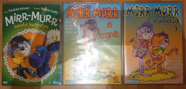 Hal�sz Judit Csuk�s Istv�n - 3 Mirr-Murr kand�r kalandjai DVD: Mirr-Murr kand�r kalandjai 1., Mirr-Murr kand�r kalandjai 2., Mirr-Murr kand�r kalandjai 3.
