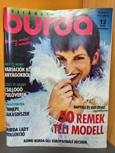 Kerstin Fahrenson - Burda Világdivat - 1994/12. Szám (Nappali és esti divat; 50 remek téli modell - Új Burday Lady kollekció) Szabásminta mellékletekkel
