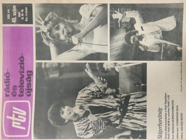 Rtv (Rádió- és televízióújság) 45, XXXI. évf. 1986. XI. 10-16.