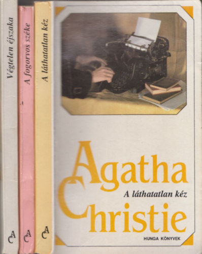 Agatha Christie - 3 db Agatha Christie reg�ny: A l�thatatlan k�z + A fogorvos sz�ke + V�gtelen �jszaka