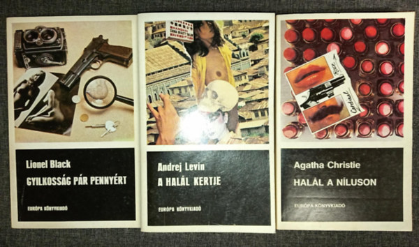Andrej Levin, Agatha Christie Lionel Black - Gyilkoss�g p�r penny�rt + A hal�l kertje + Hal�l a N�luson (3db Fekete K�nyvek krimi)