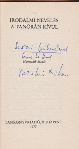 T�sk�s Tibor - Irodalmi nevel�s a tan�r�n k�v�l