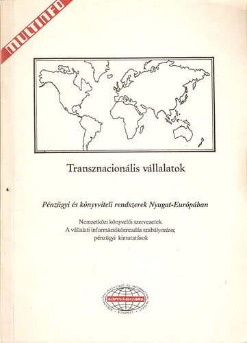 Transznacionlis vllalatok - Pnzgyi s knyvviteli rendszerek Nyugat-Eurpban