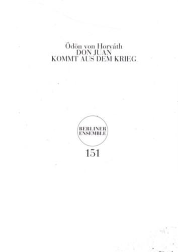 dn von Horvth - Don Juan kommt aus dem Krieg