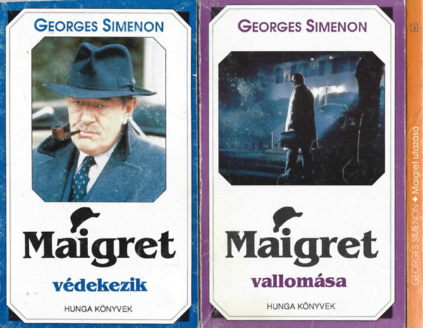 Georges Simenon - 3 db knyv, Maigret vdekezik, Maigret vallomsa, Maigret utazsa