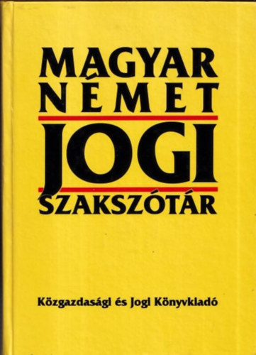 DR. Karcsay S�ndor - Magyar-n�met jogi szaksz�t�r