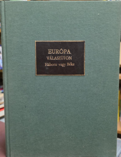 Eur�pa v�lasz�ton: h�bor� vagy b�ke?