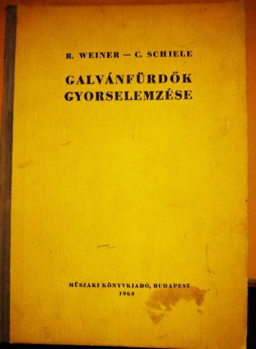 Robert Weiner, Cajetan Schiele - Galvánfürdők gyorselemzése