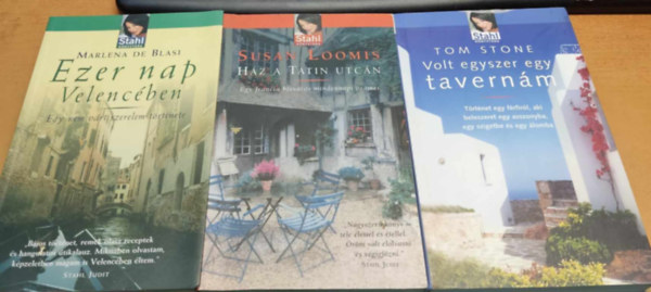 Marlena de Blasi, Tom Stone Susan Loomis - 3 db Stahl knyvtra: Ezer nap Velencben + Hz a Tatin utcn + Volt egyszer egy tavernm