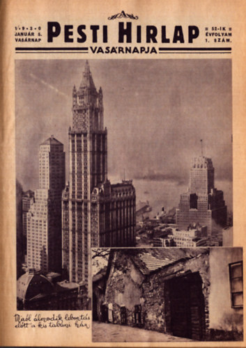 Tbb szerkeszt - A Pesti Hrlap Vasrnapja 1930. 1-52. szm teljes vfolyam 4 ktetben