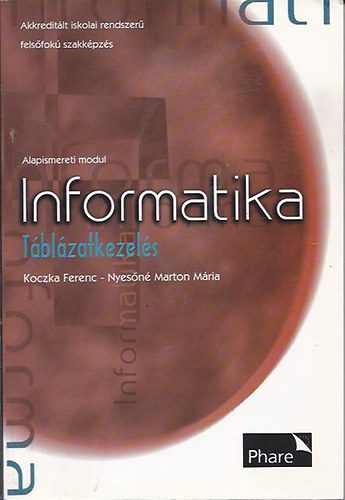 Koczka Ferenc; Nyesn Marton Mria - Informatika - Tblzatkezels